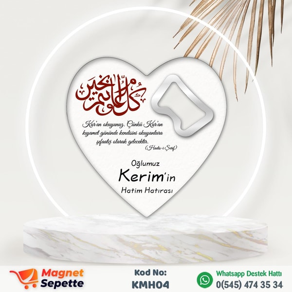 İslam Motifli Hatim Magnet