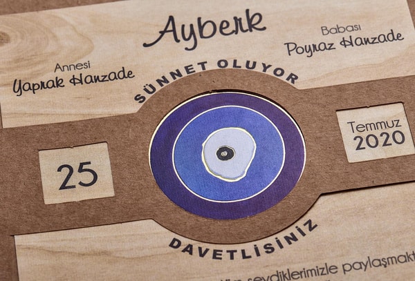 Kare Sünnet Davetiyesi Modeli
