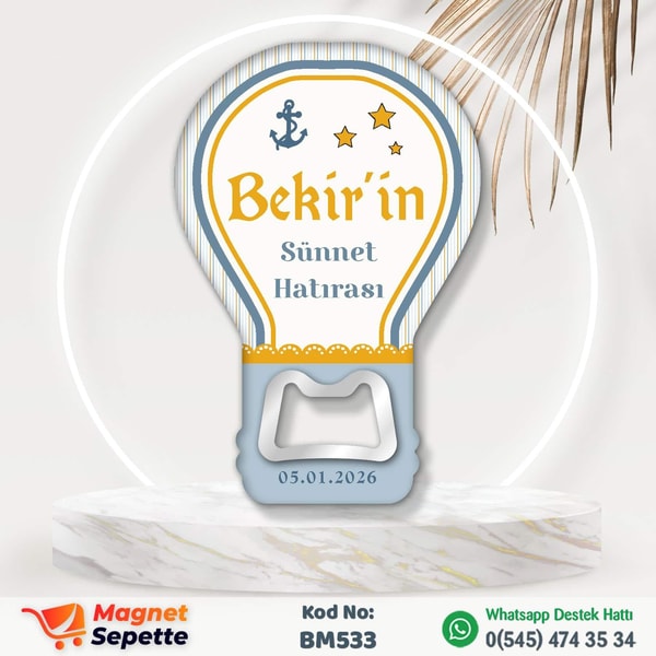 Motifli Sünnet Magnet Açacak