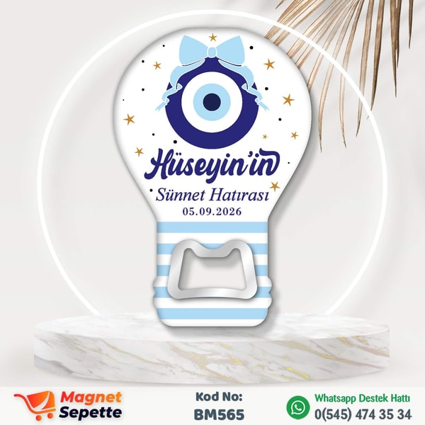 Nazar Boncuklu Modern Sünnet Magnet Açacak