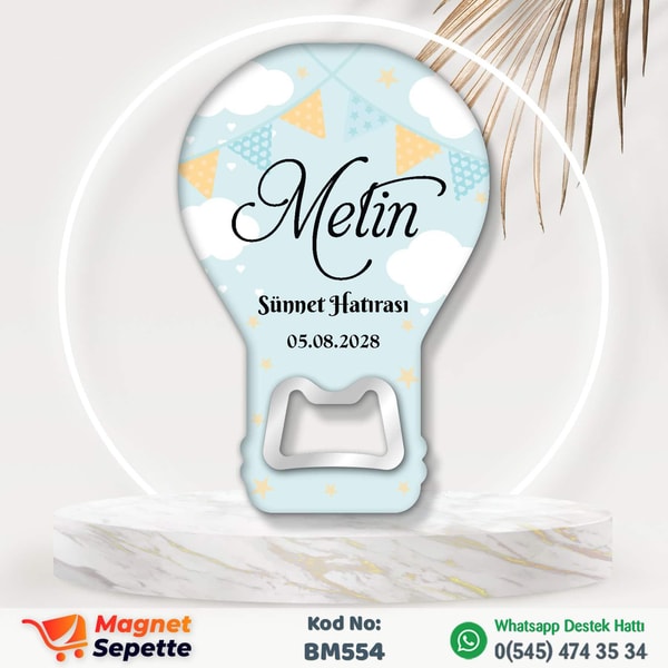Parti Bayraklı Sünnet Magnet Açacak