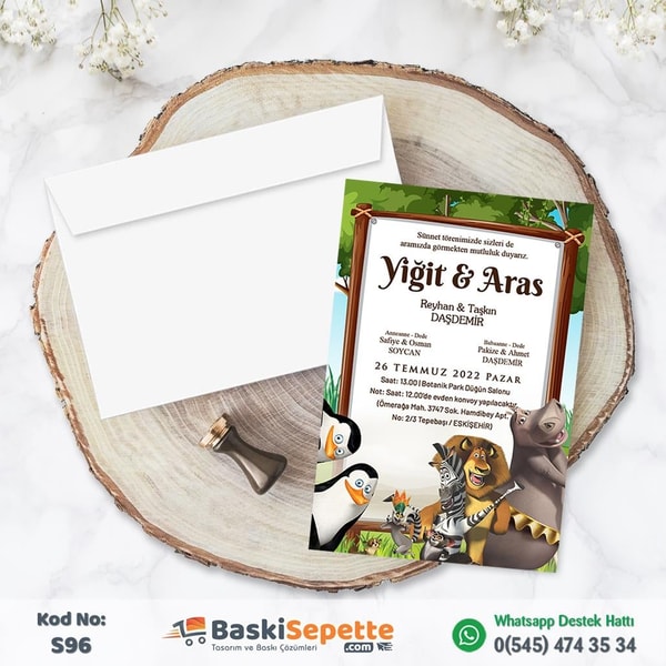 Safari Sünnet Davetiyesi