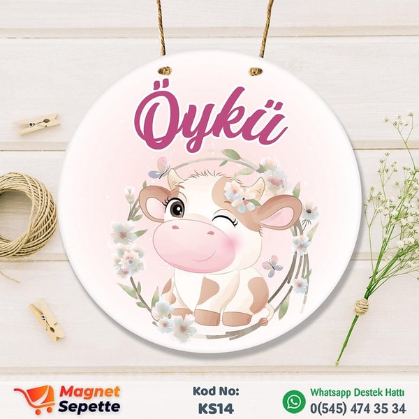 Şirin İnekli Kapı Süsü