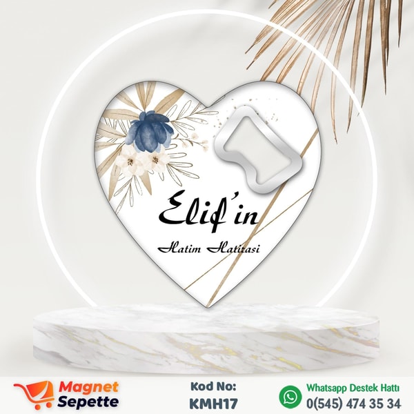 Soft Çiçekli Hatim Magnet