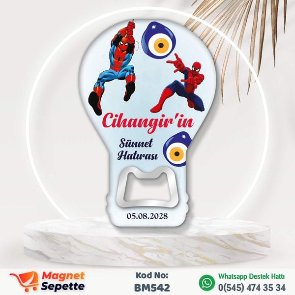 Spidermanlı Sünnet Magnet Açacak