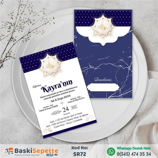Tuğralı Özel Sünnet Davetiyesi