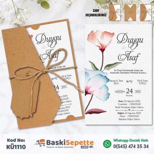 Üçgen Model Kraft Davetiye
