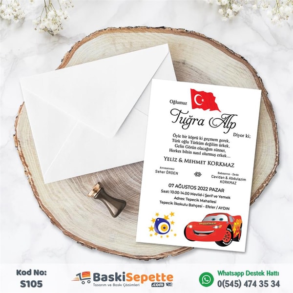 Uygun Fiyatlı Sünnet Davetiyesi