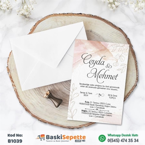 Water Color Wedding Cards