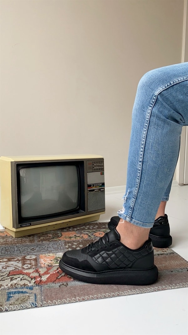 Erkek Spor Ayakkabi SİYAH