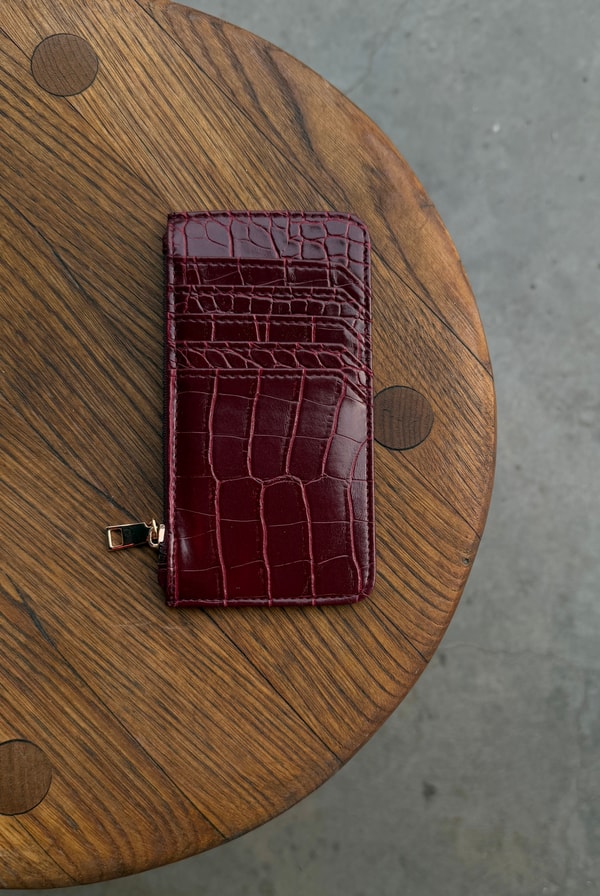 Kadın Cüzdan BORDO CROCO