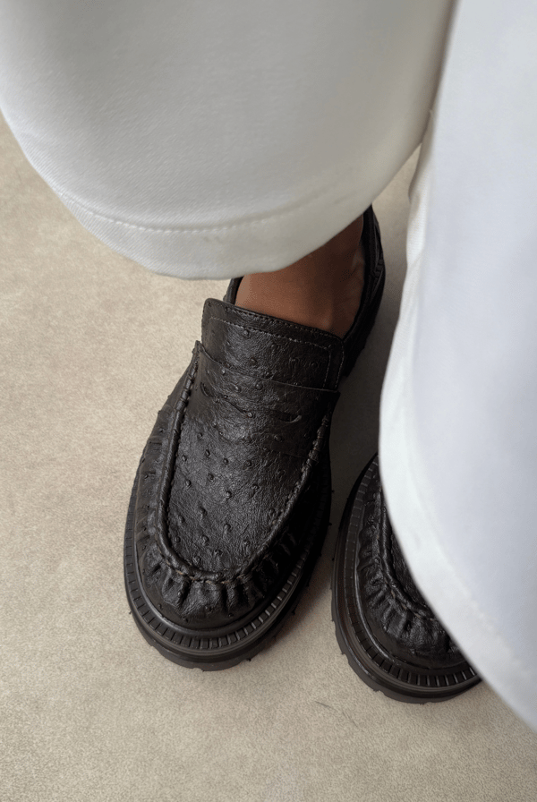 Kadın Loafer ACI KAHVE DESEN