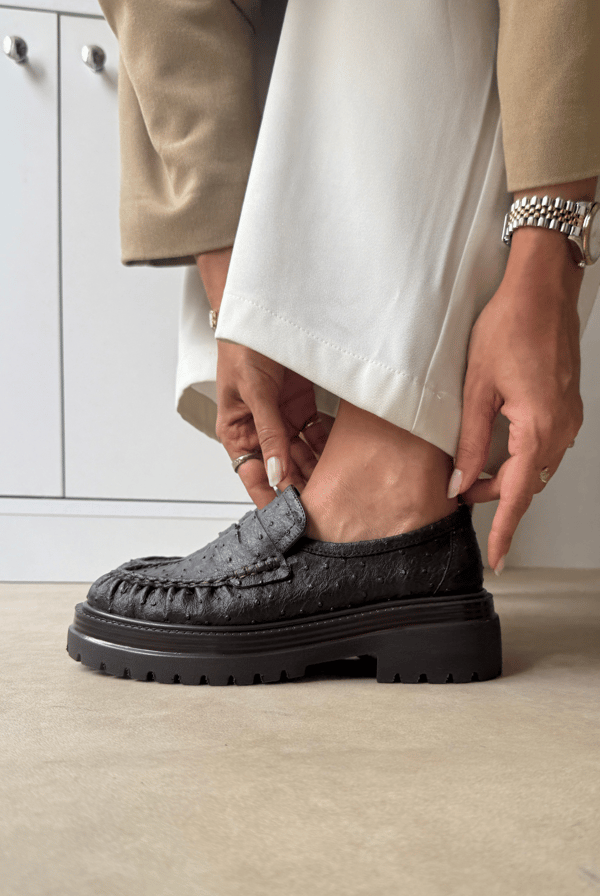 Kadın Loafer ACI KAHVE DESEN