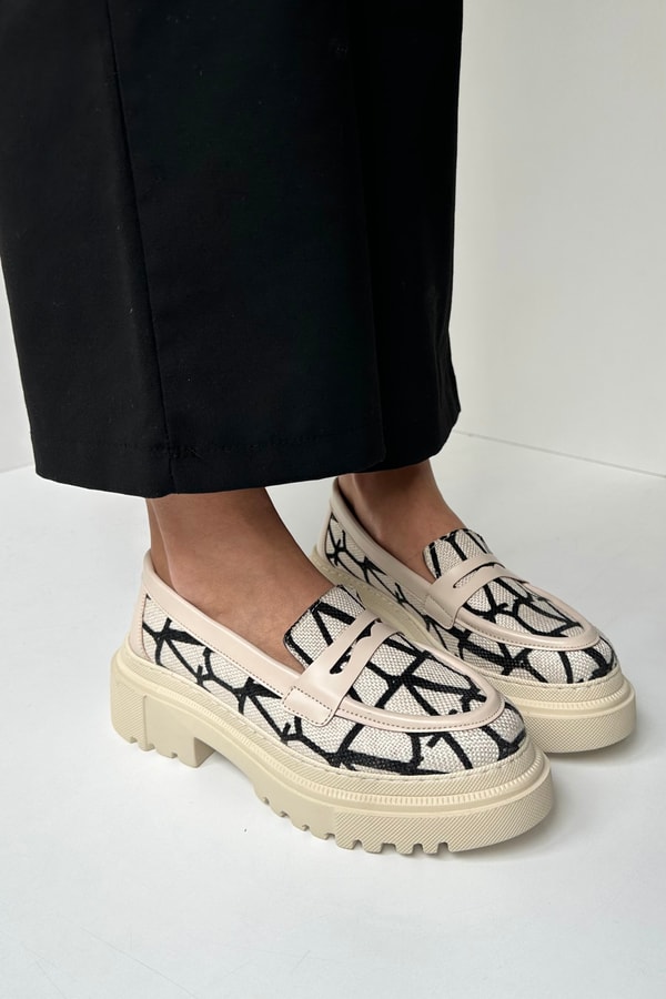 Kadın Loafer Ayakkabı BEJ