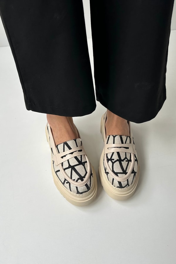 Kadın Loafer Ayakkabı BEJ