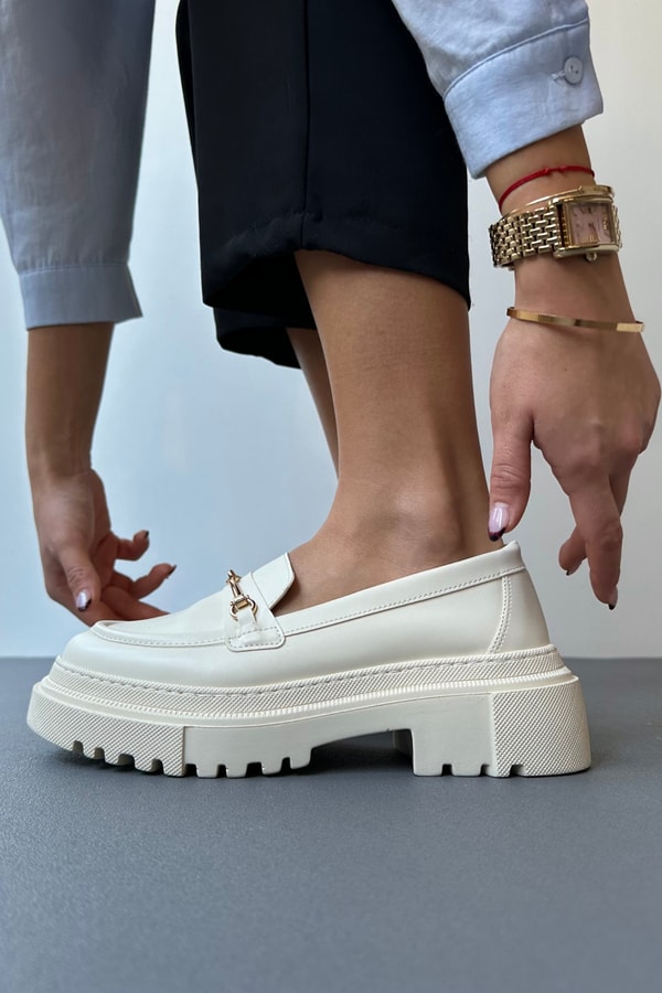 Kadın Loafer Ayakkabı BEJ