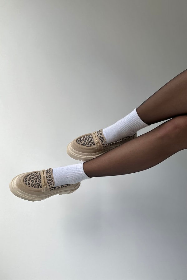 Kadın Loafer Ayakkabı LEOPAR