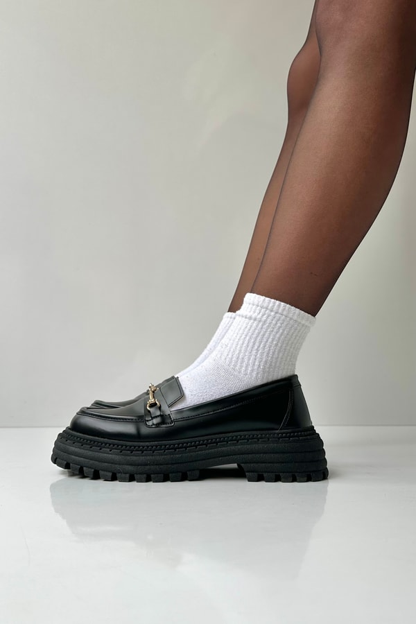 Kadın Loafer Ayakkabı SİYAH
