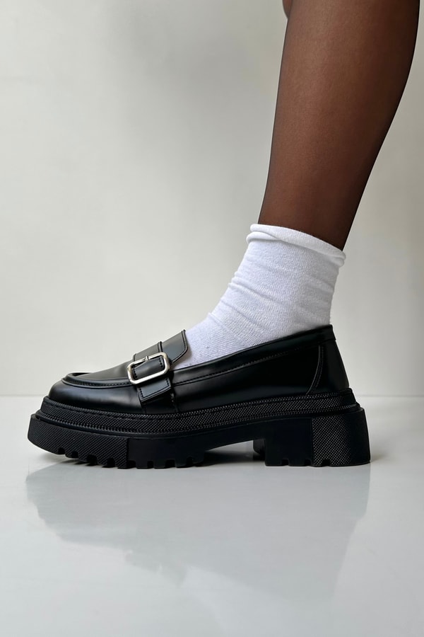Kadın Loafer Ayakkabı SİYAH