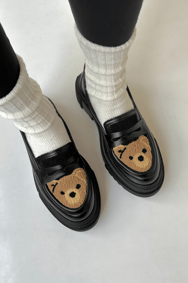 Kadın Loafer Ayakkabı SİYAH BEAR