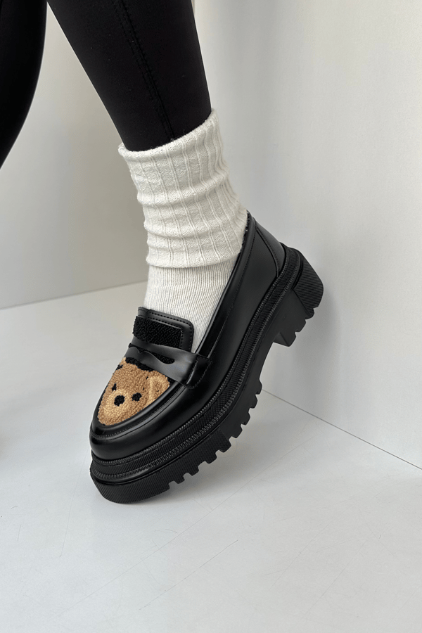 Kadın Loafer Ayakkabı SİYAH BEAR