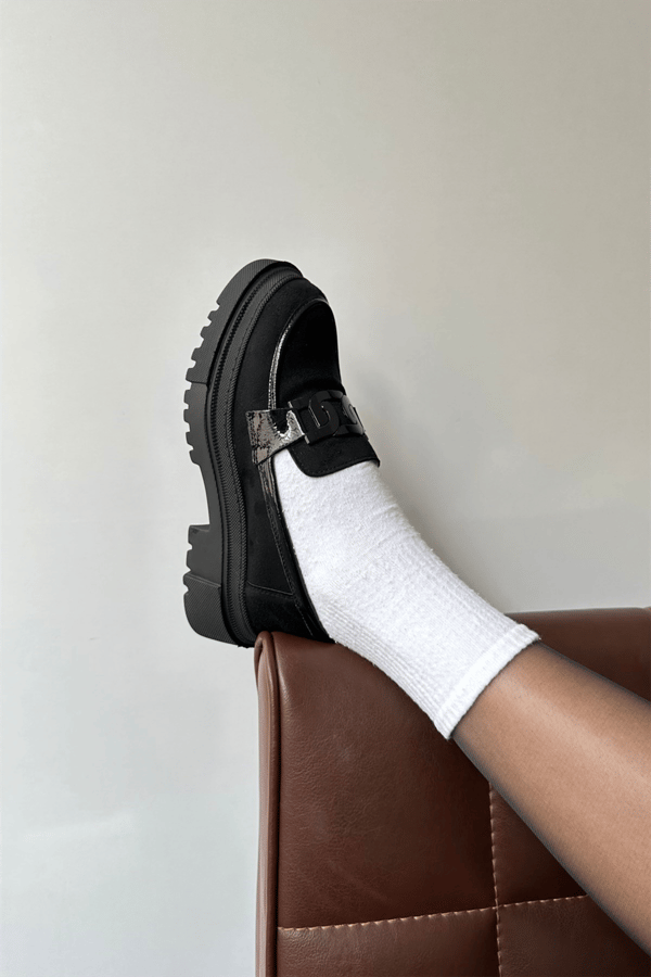 Kadın Loafer Ayakkabı SİYAH SÜET