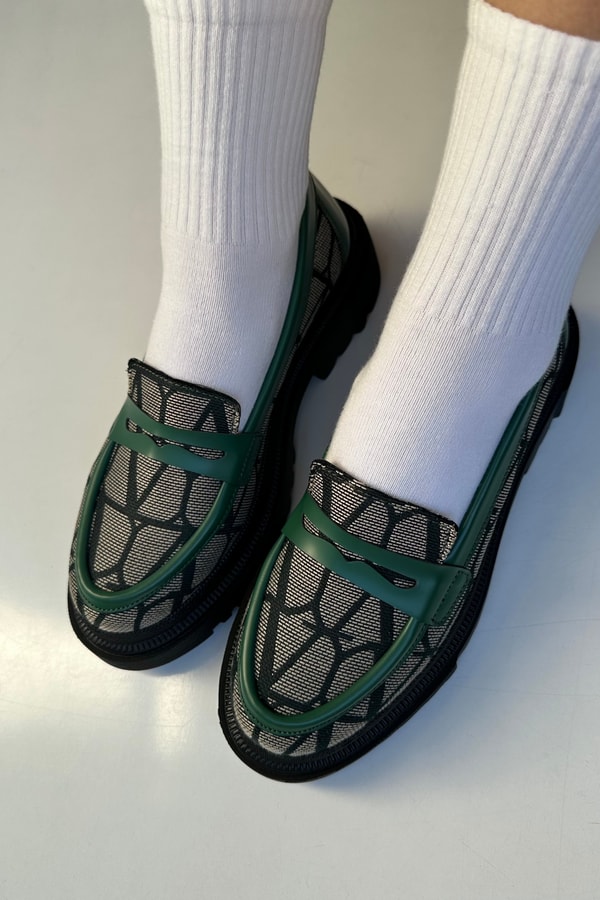 Kadın Loafer Ayakkabı YEŞİL