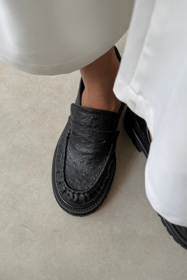 Kadın Loafer SİYAH DESEN