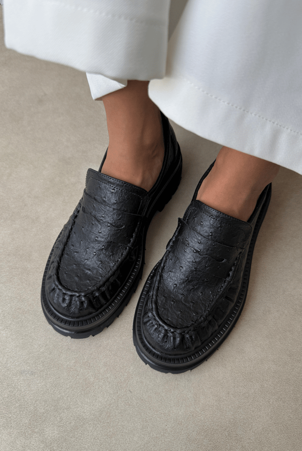 Kadın Loafer SİYAH DESEN