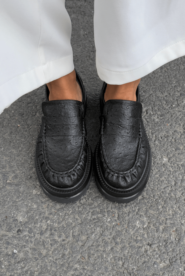 Kadın Loafer SİYAH DESEN