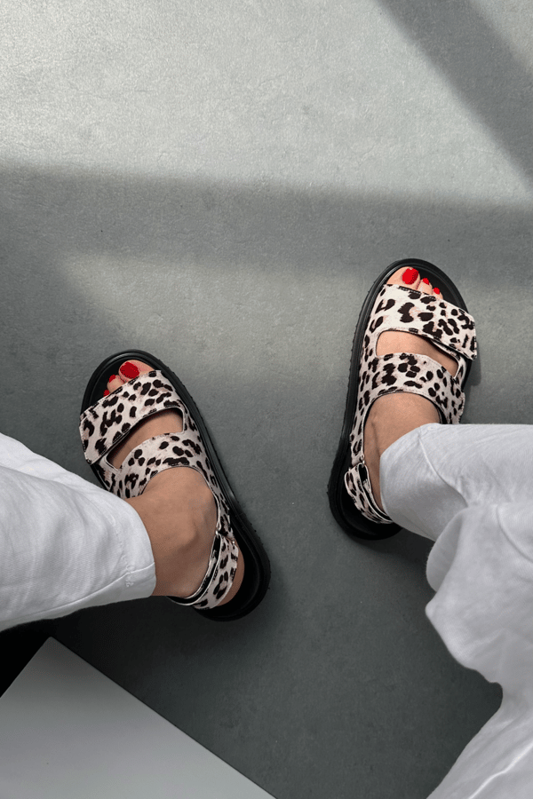 Kadın Sandalet BEJ LEOPAR