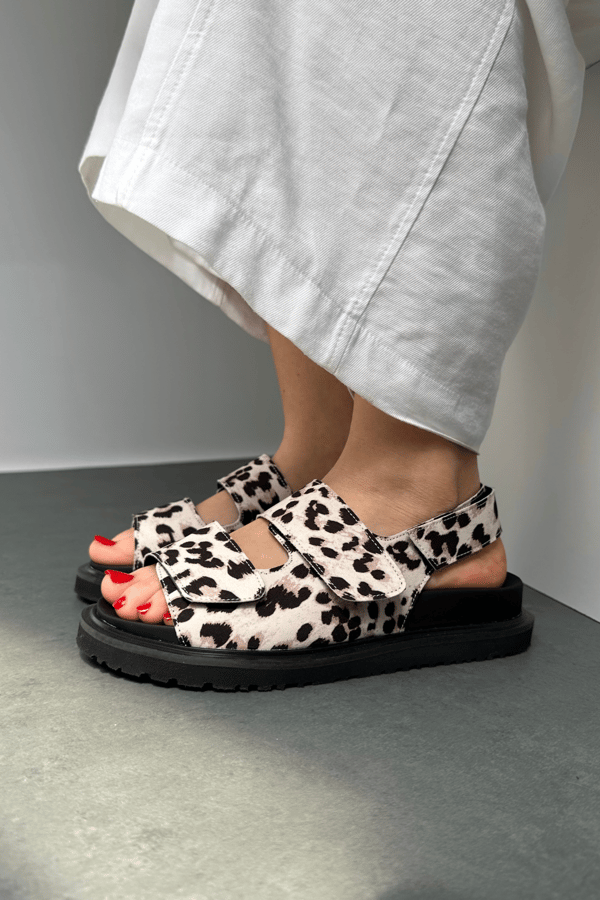 Kadın Sandalet BEJ LEOPAR