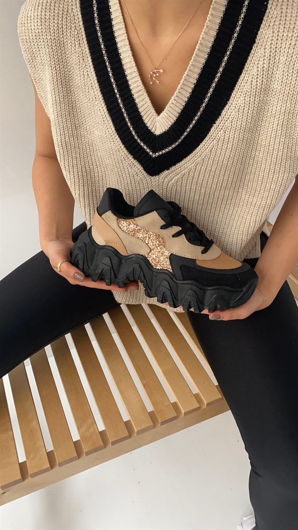 Kadin Spor Ayakkabi CAMEL