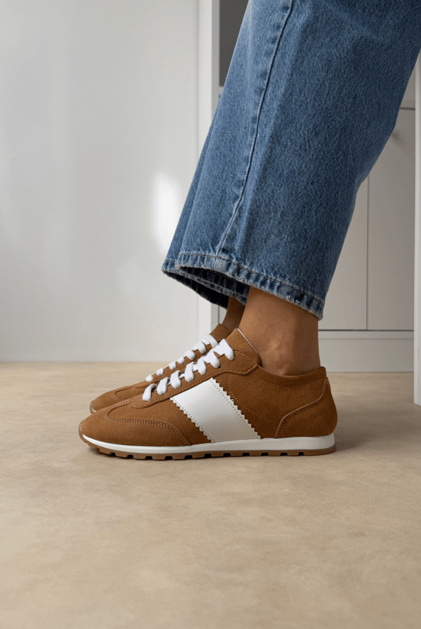 Kadın Spor Ayakkabı CAMEL SÜET