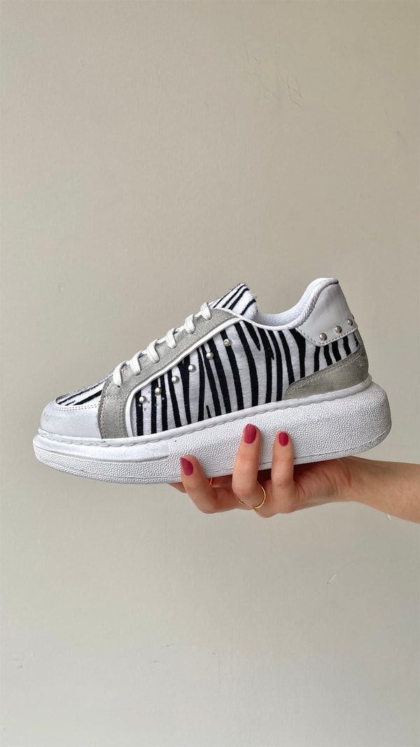 Kadın Spor Ayakkabı ESKITME ZEBRA