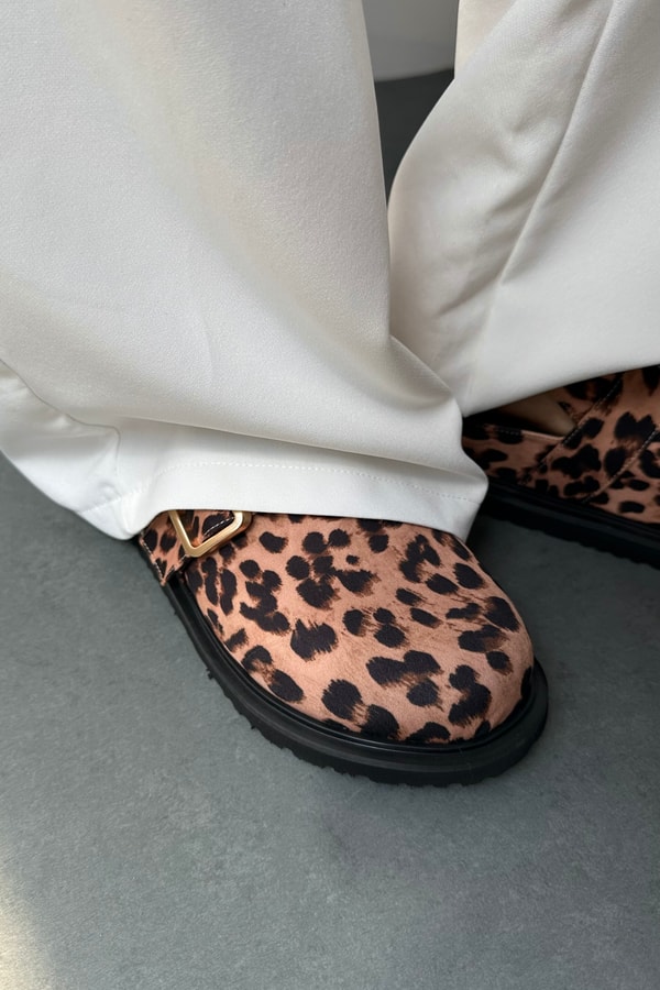 Kadın Terlik TABA LEOPAR