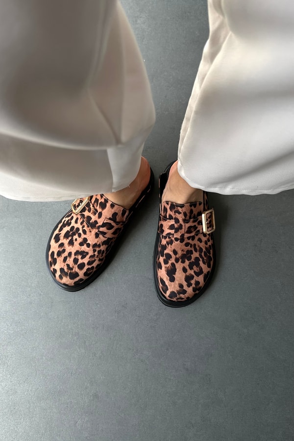 Kadın Terlik TABA LEOPAR