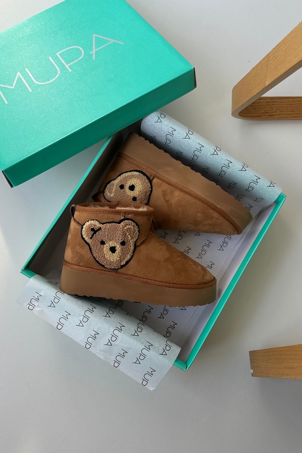 Mini İçi Kürklü Kalın Tabanlı TABA BEAR