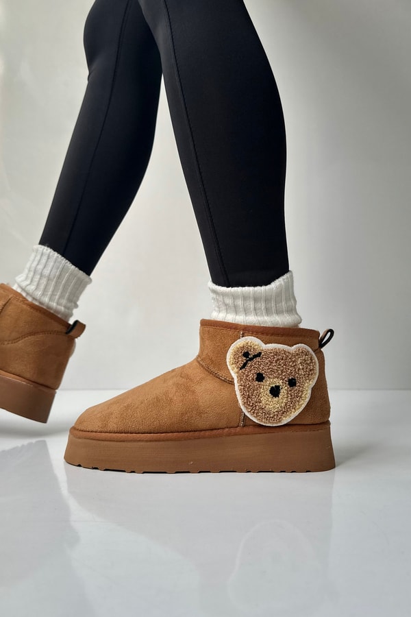 Mini İçi Kürklü Kalın Tabanlı TABA BEAR