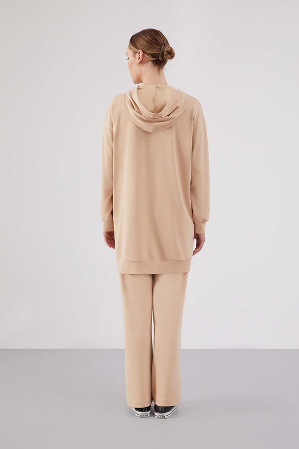 Levidor StudioLevidor Studio Bej Oversize Spor Takım