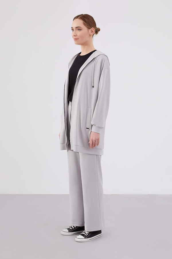 Levidor StudioLevidor Studio Gri Oversize Spor Takım