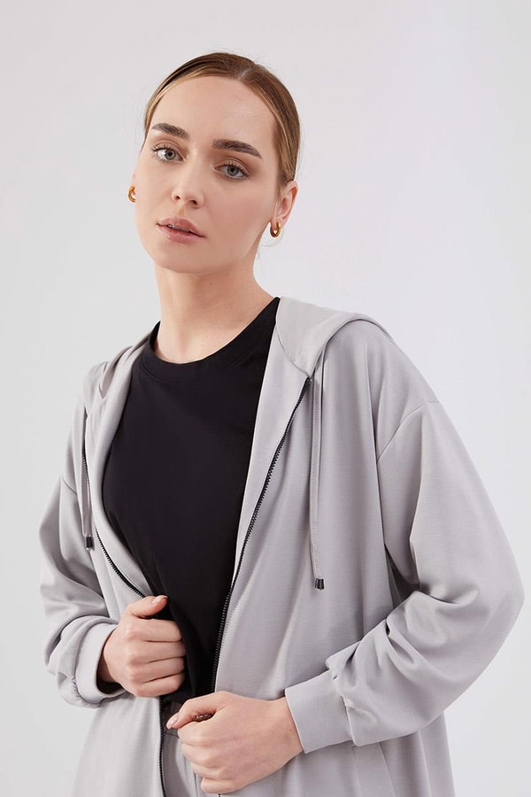 Levidor StudioLevidor Studio Gri Oversize Spor Takım