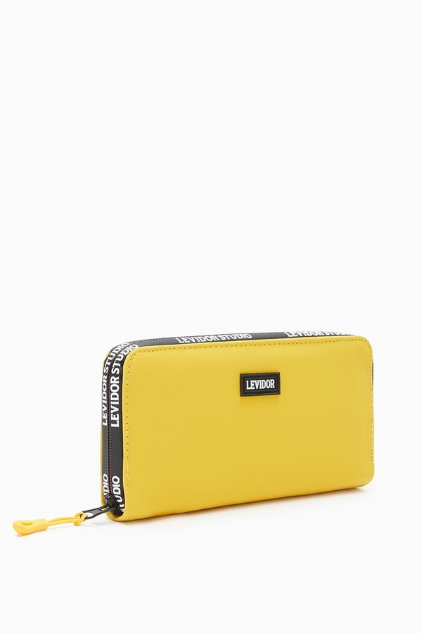 Levidor StudioLevidor Studio Sarı Levidor Stüdyo Yazılı Cüzdan
