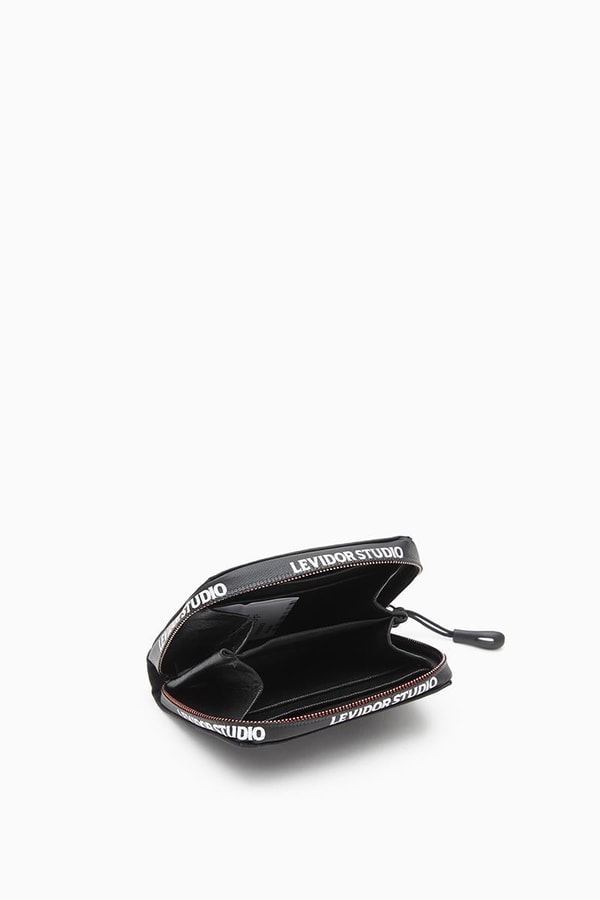 Levidor StudioLevidor Studio Siyah Bant Fermuarlı Cüzdan