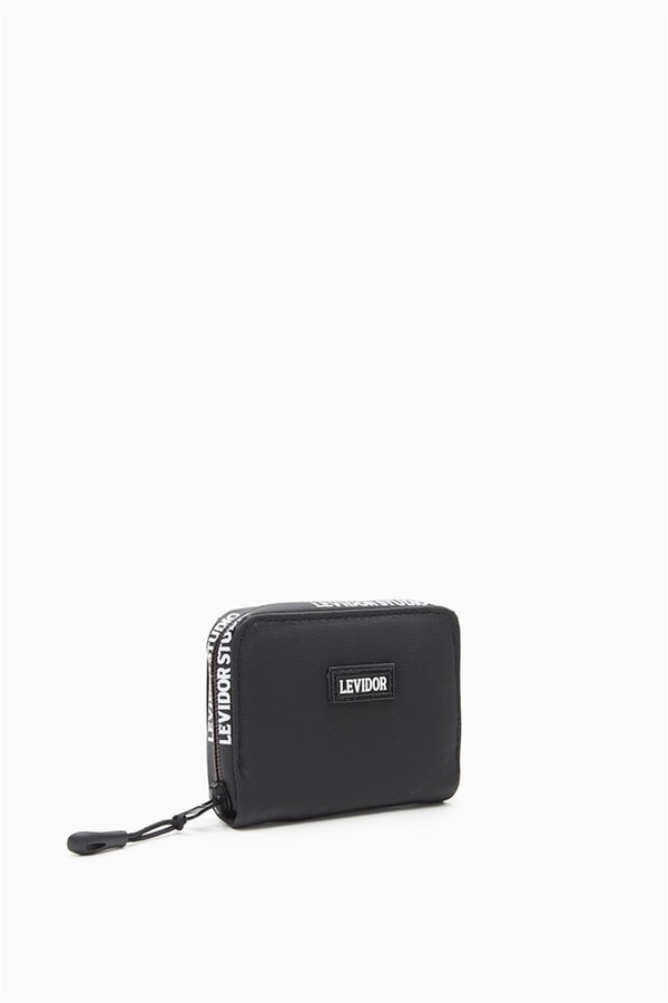 Levidor StudioLevidor Studio Siyah Levidor Stüdyo Yazılı Mini Cüzdan
