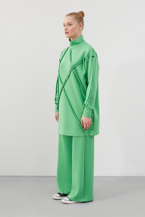 Levidor StudioLevidor Studio Zümrüt Oversize Spor Sweat Takım