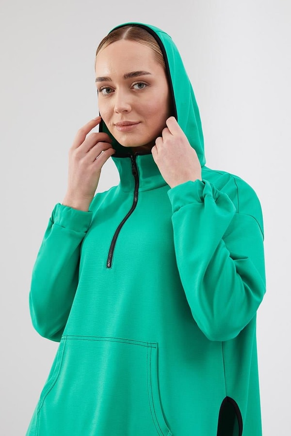Levidor StudioLevidor Studio Zümrüt Pilise Etekli Oversize Takım