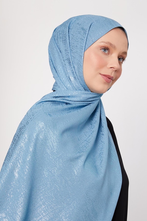 LevidorAçık Mavi Shine Cazz Şal
