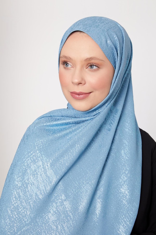 LevidorAçık Mavi Shine Cazz Şal
