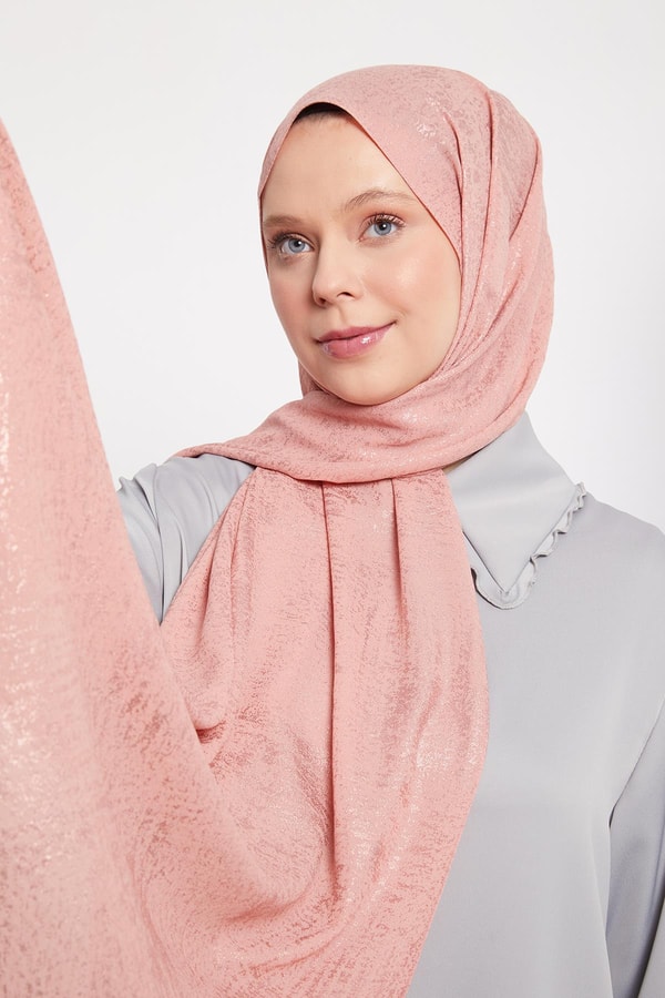 LevidorAçık Pembe Shine Cazz Şal